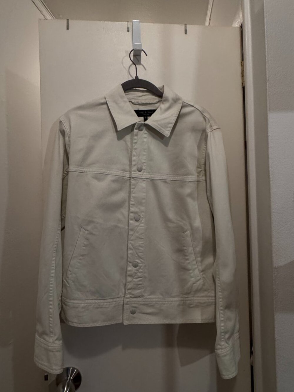 Men's Cream Rag & Bone Cotton Jacket Size S